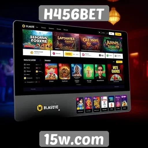Interface do H456BET é amigável para novos usuários